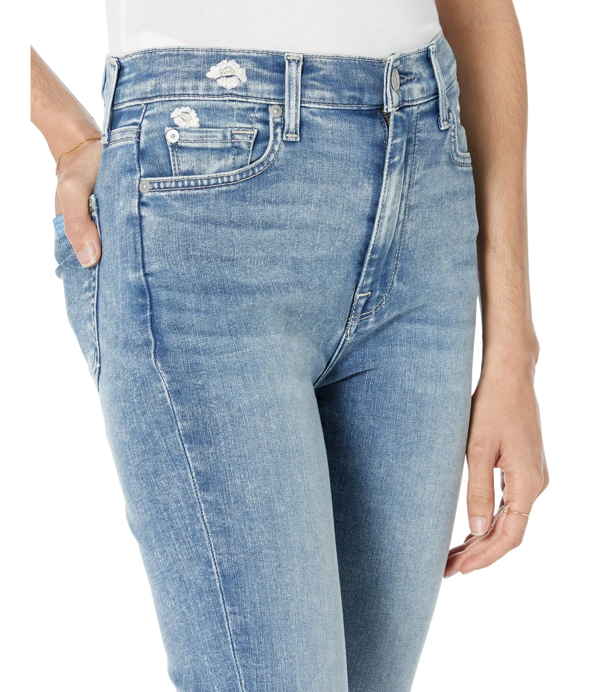 7 For All Mankind Jeans, High-Waisted Ankle Skinny