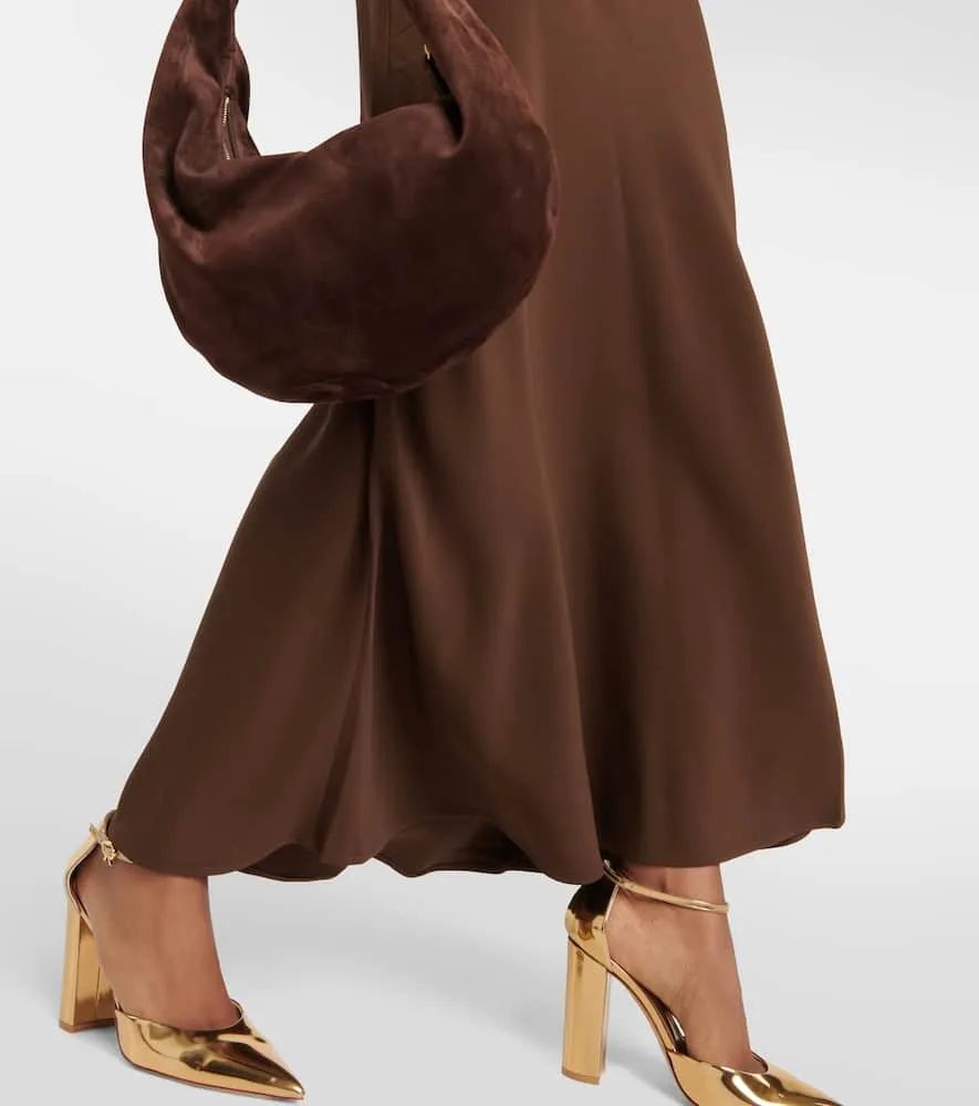 Asceno Bordeaux slip dress