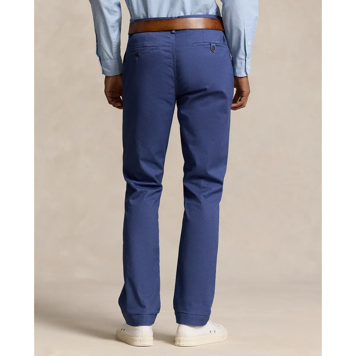 Bedford Straight Fit Stretch Twill Flat Front Pant in Light Navy