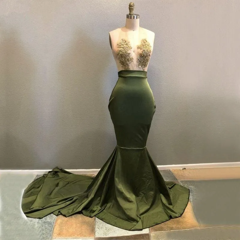 Bridelily Halter Lace Appliques 2019 Prom Dress | Mermaid Evening Gowns RM0
