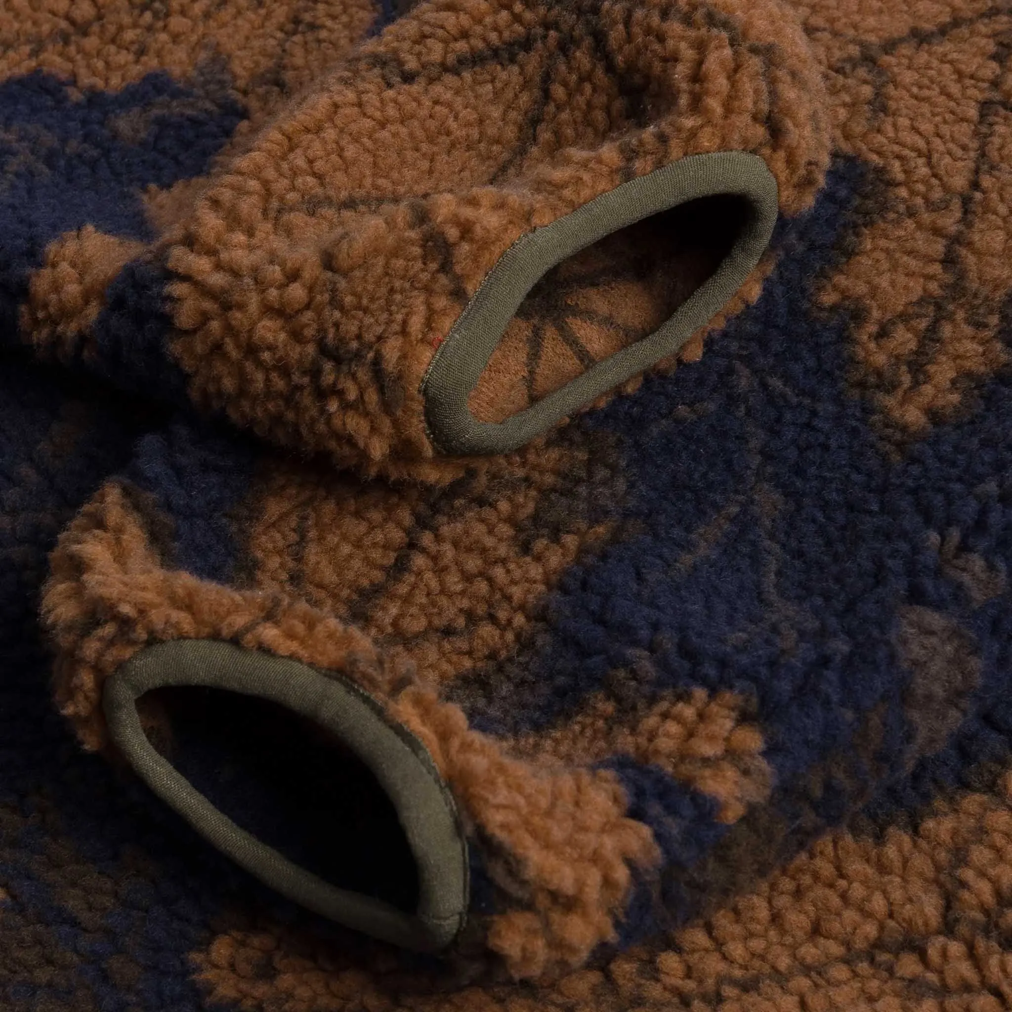 Dime MTL - Sherpa Canadian Zip Fleece - Rust