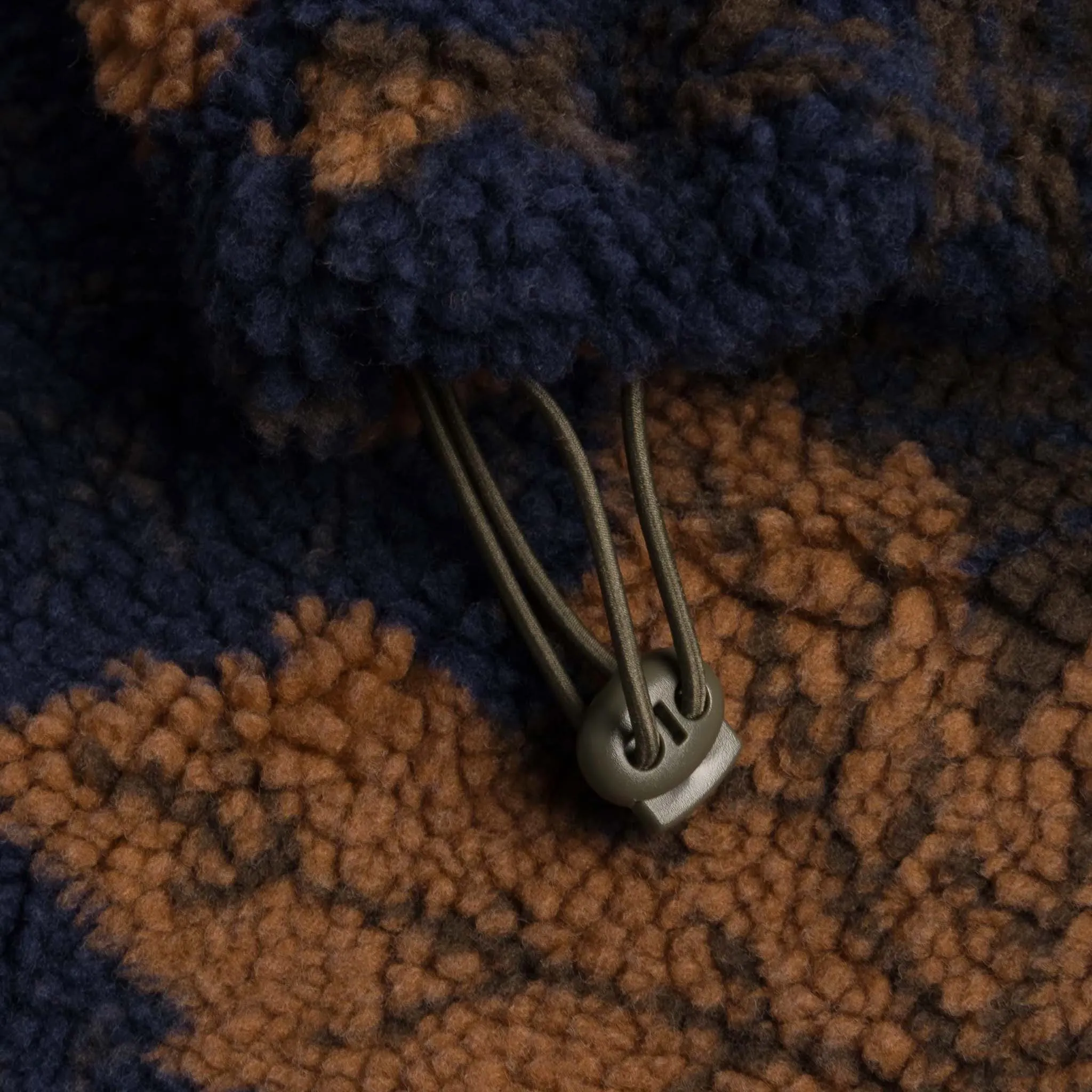Dime MTL - Sherpa Canadian Zip Fleece - Rust