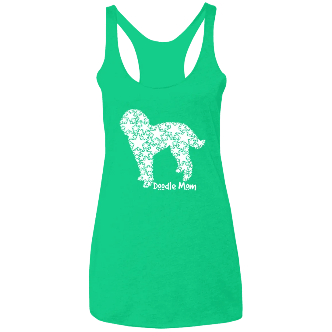 Doodle Stars Triblend Racerback Tank