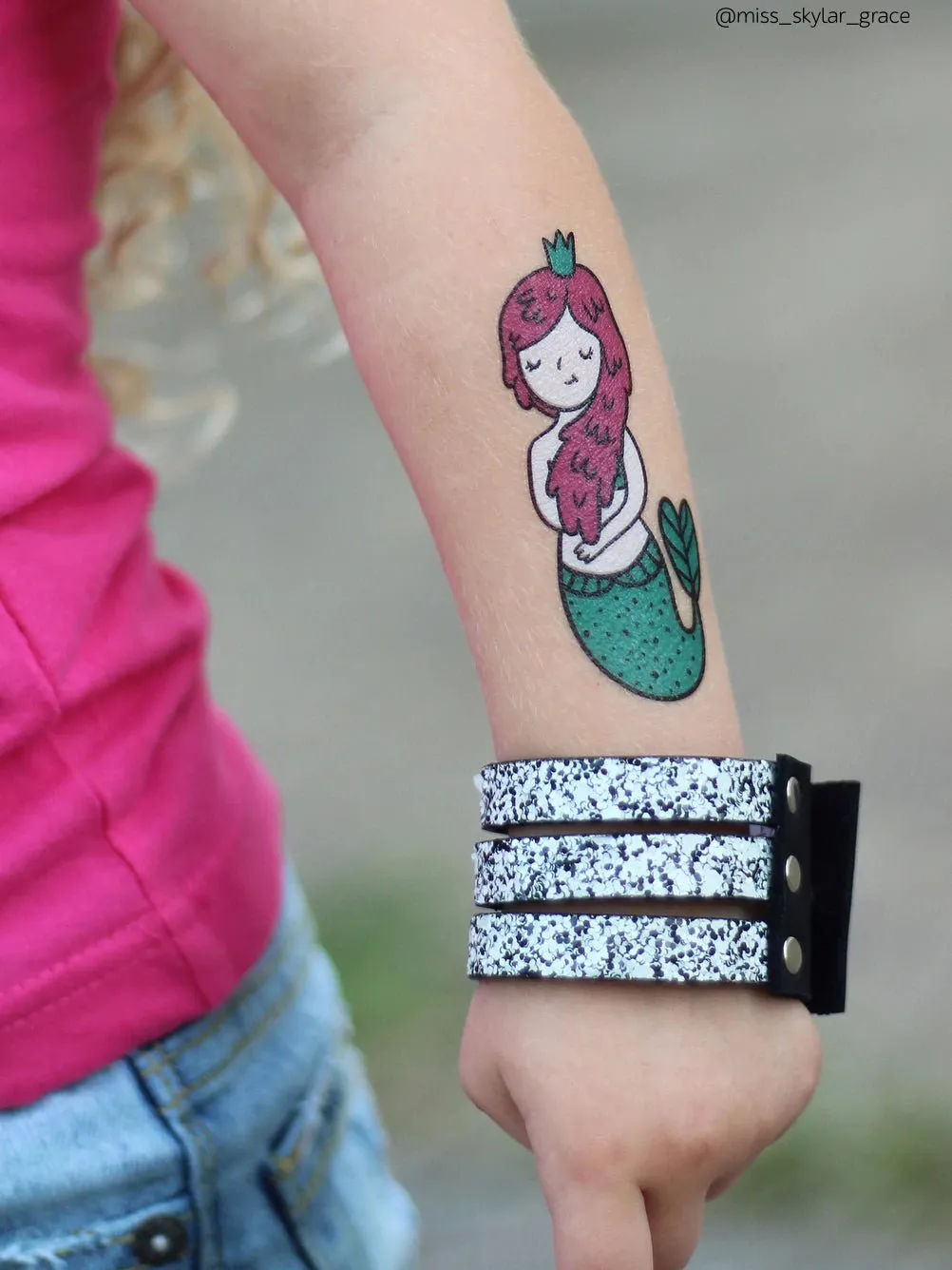 Ducky Street Little Mermaid Temporary Tattoos