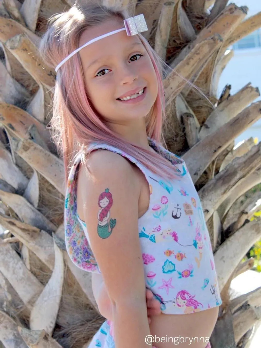 Ducky Street Little Mermaid Temporary Tattoos