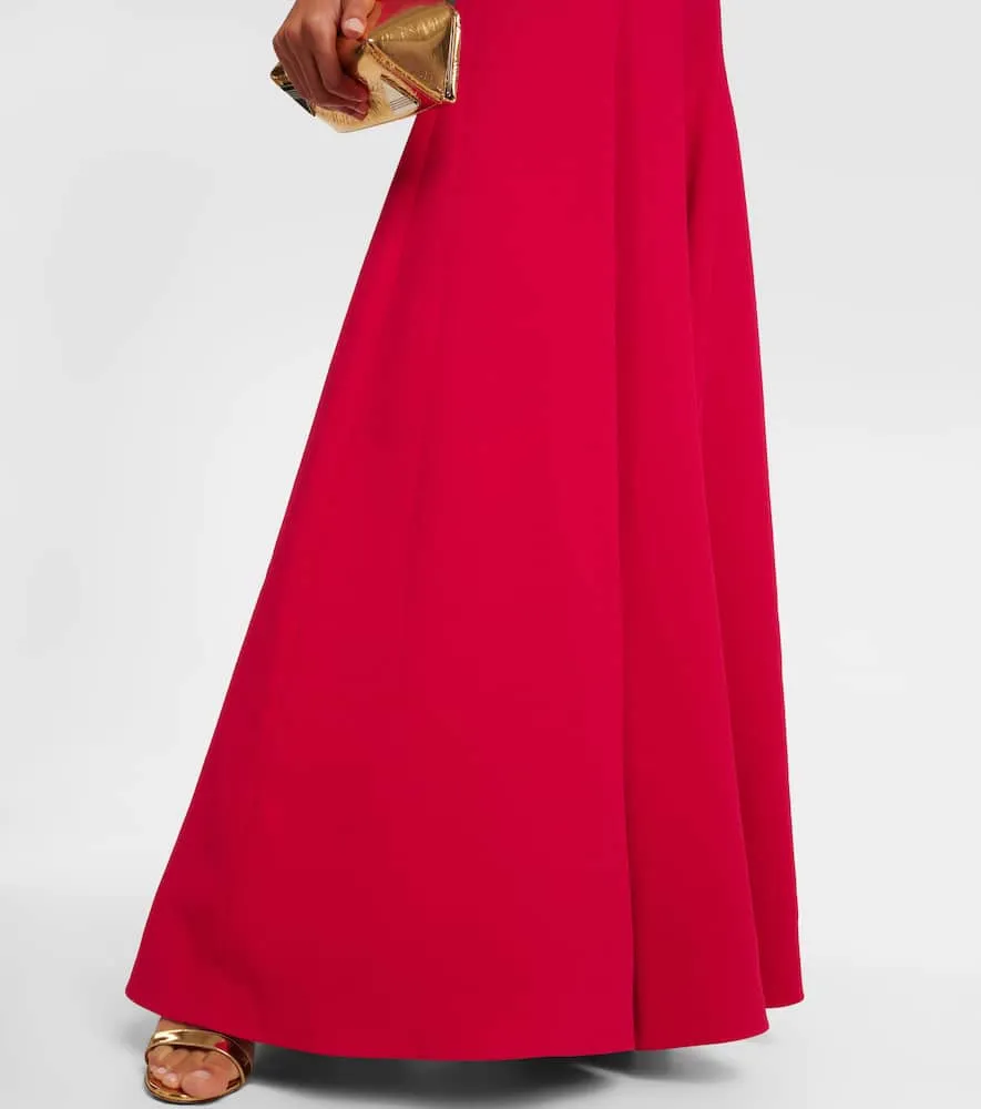 Emilia Wickstead Oakley pleated crêpe maxi dress