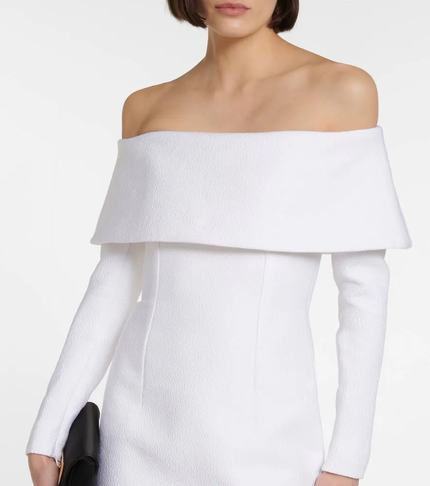 Emilia Wickstead Stephania off-shoulder crêpe maxi dress