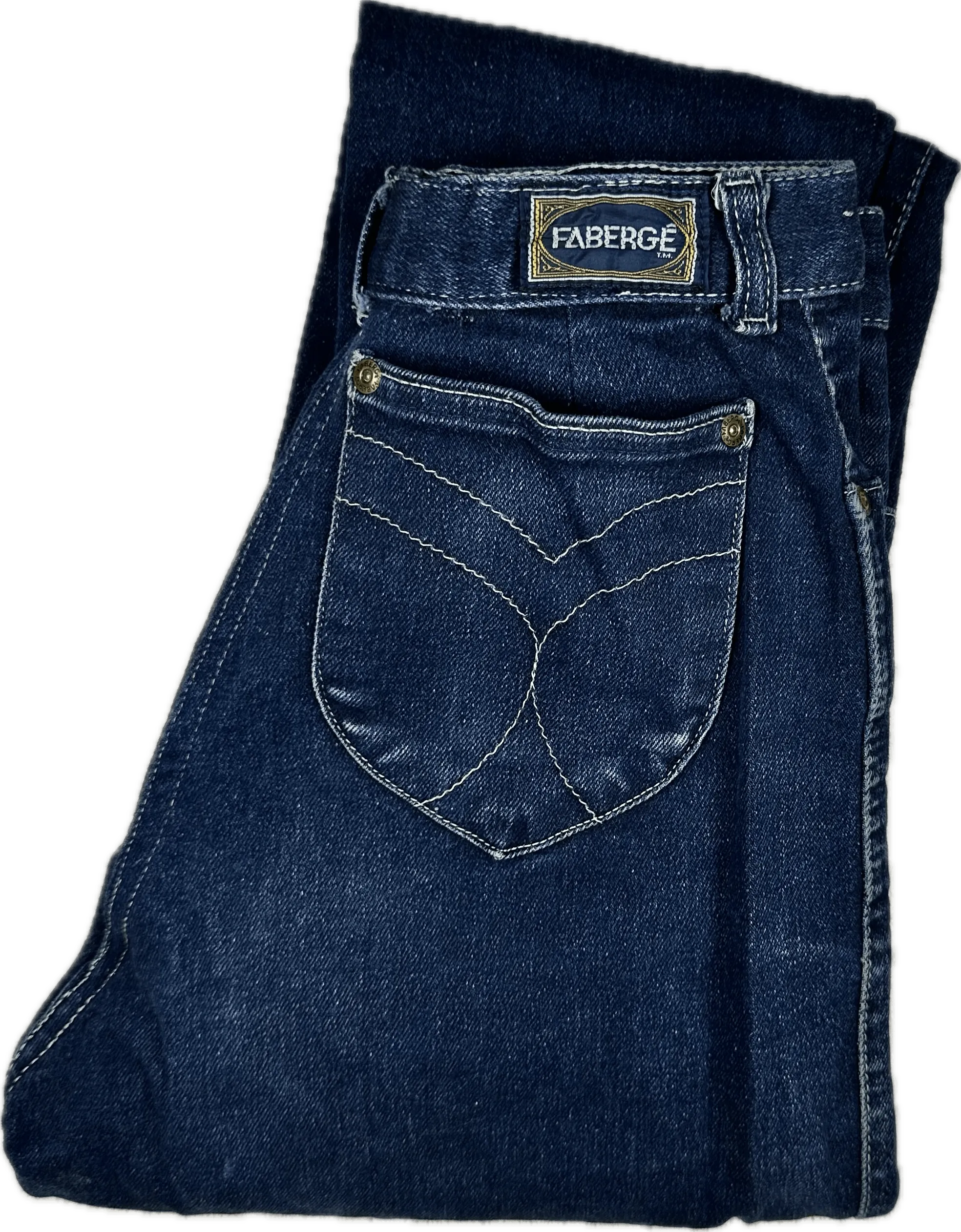 Fabergé 1980's High Waisted Slim Ladies Jeans - Suit Size 6/7
