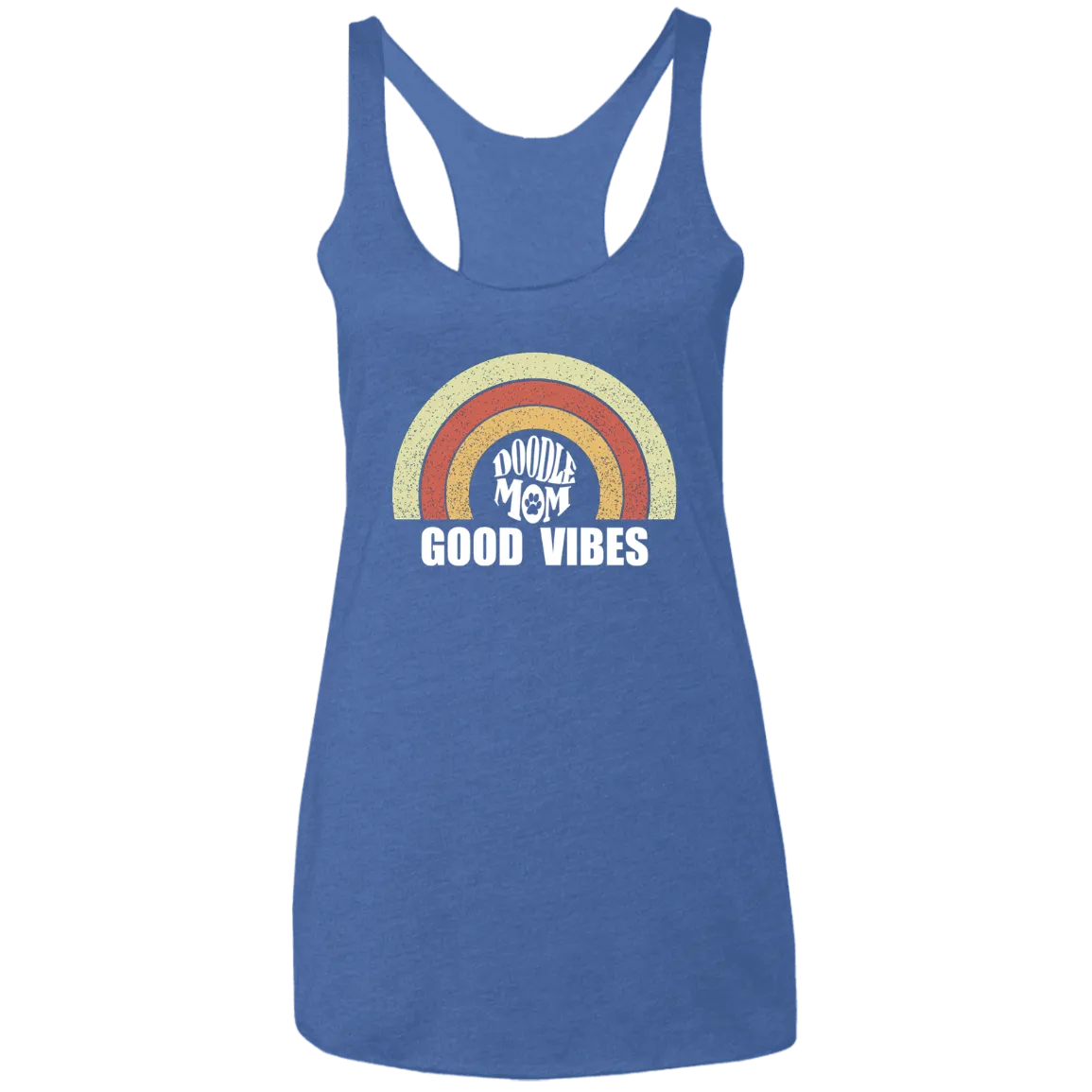 Good Vibes Doodle Mom Ladies' Triblend Racerback Tank