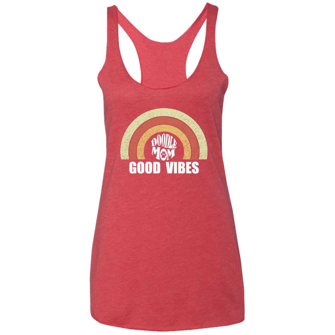 Good Vibes Doodle Mom Ladies' Triblend Racerback Tank