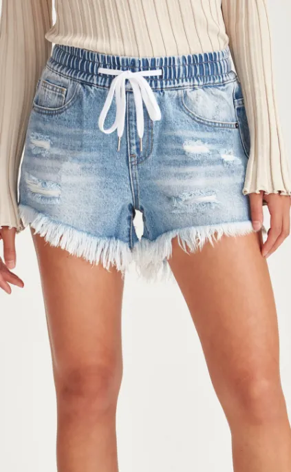 Junkfood E11 Stella Vintage Blue Shorts