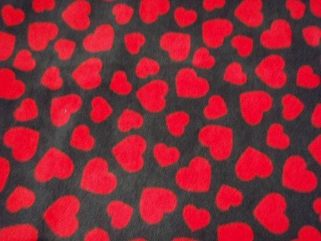 Love Hearts - Fleece Print