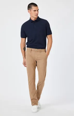 Milton Slim Straight Chino - TIGER EYE