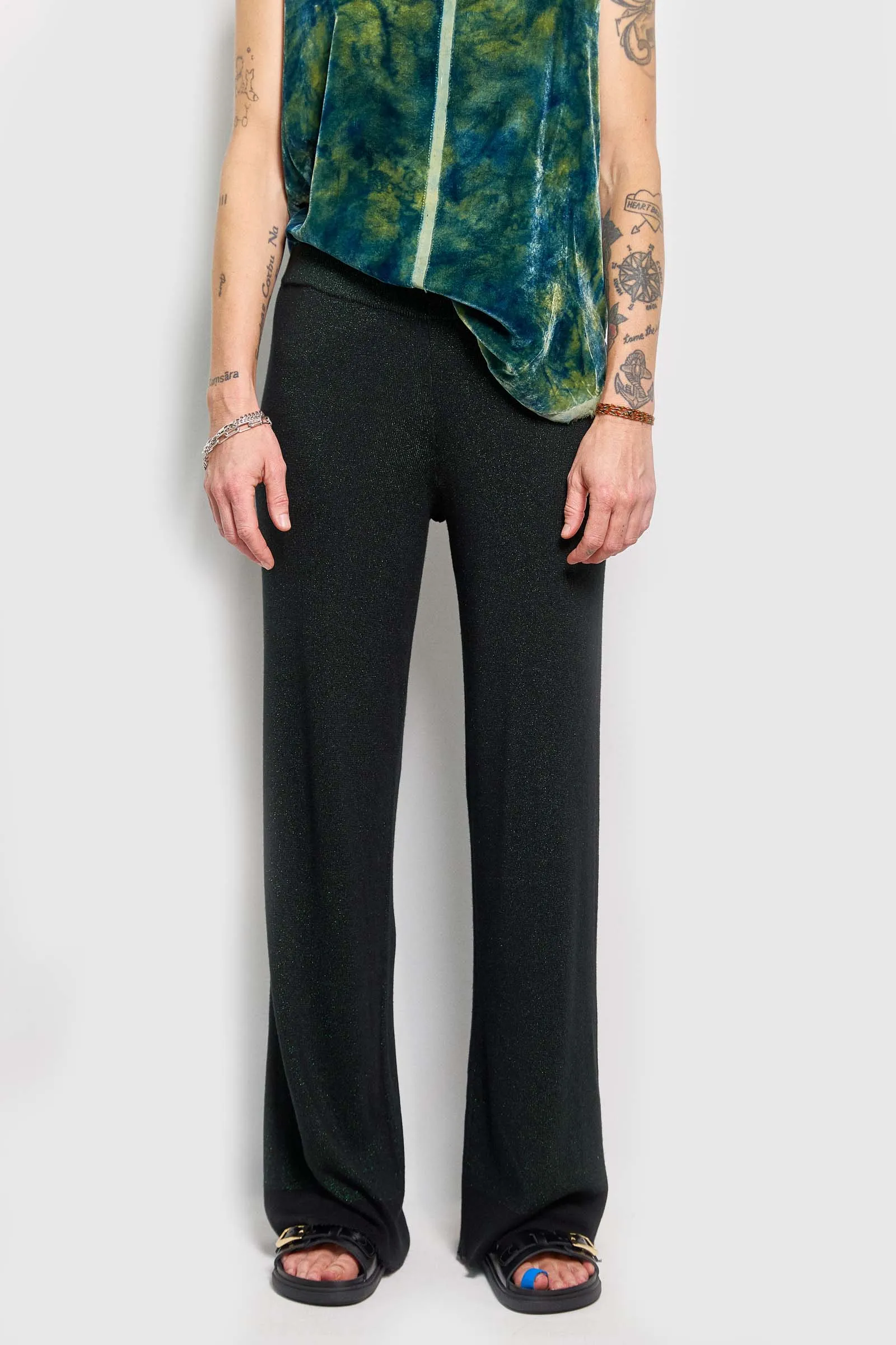 mitzi lurex knit pant