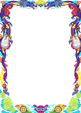 Neon Maikos Border Oversleeves (70ct - 2 Size Options)