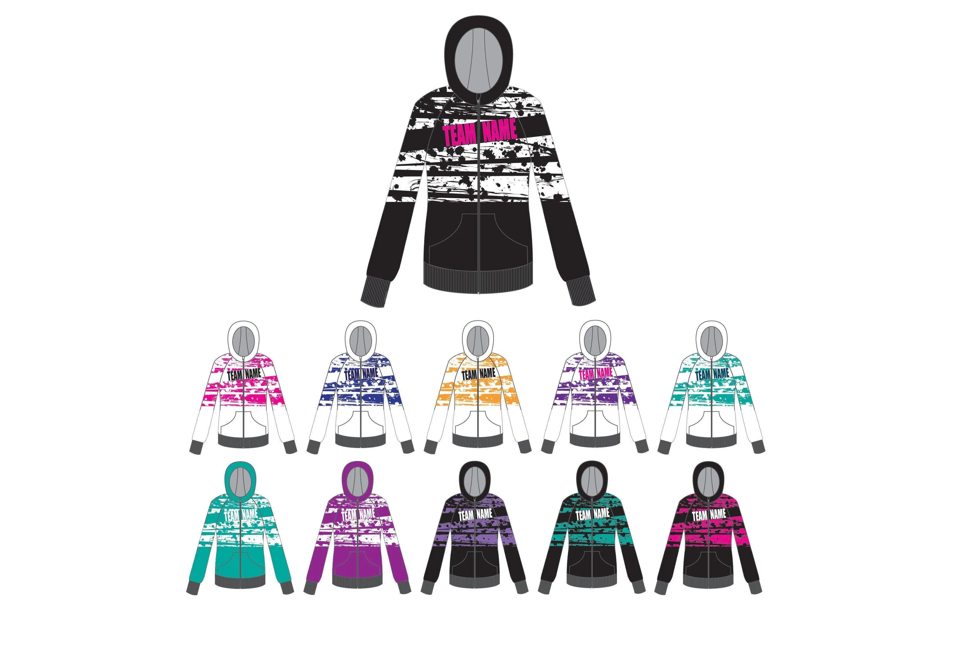 Painted Full Zip Hoody