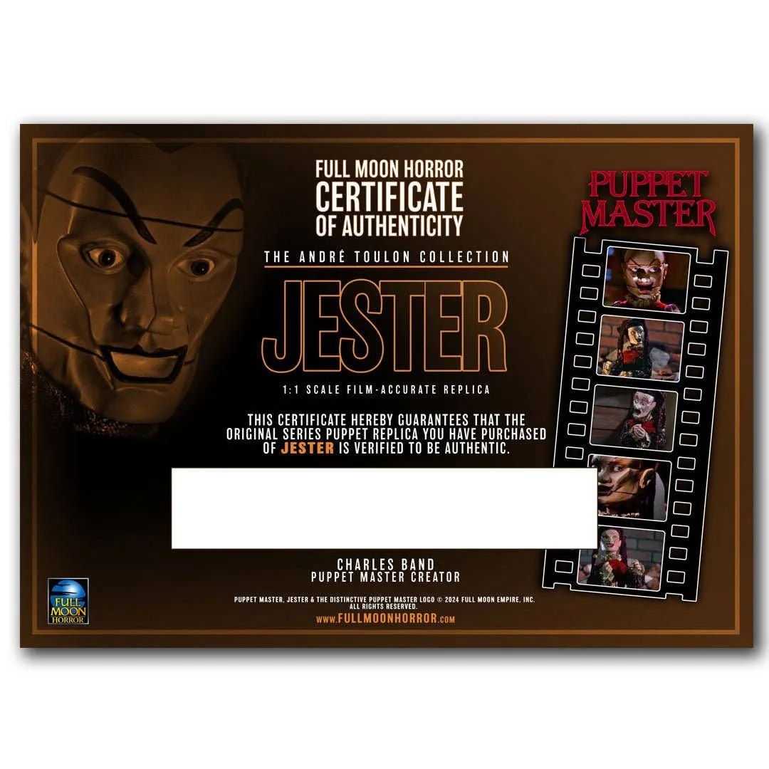 Puppet Master Jester The Andre Toulon Replica Collection