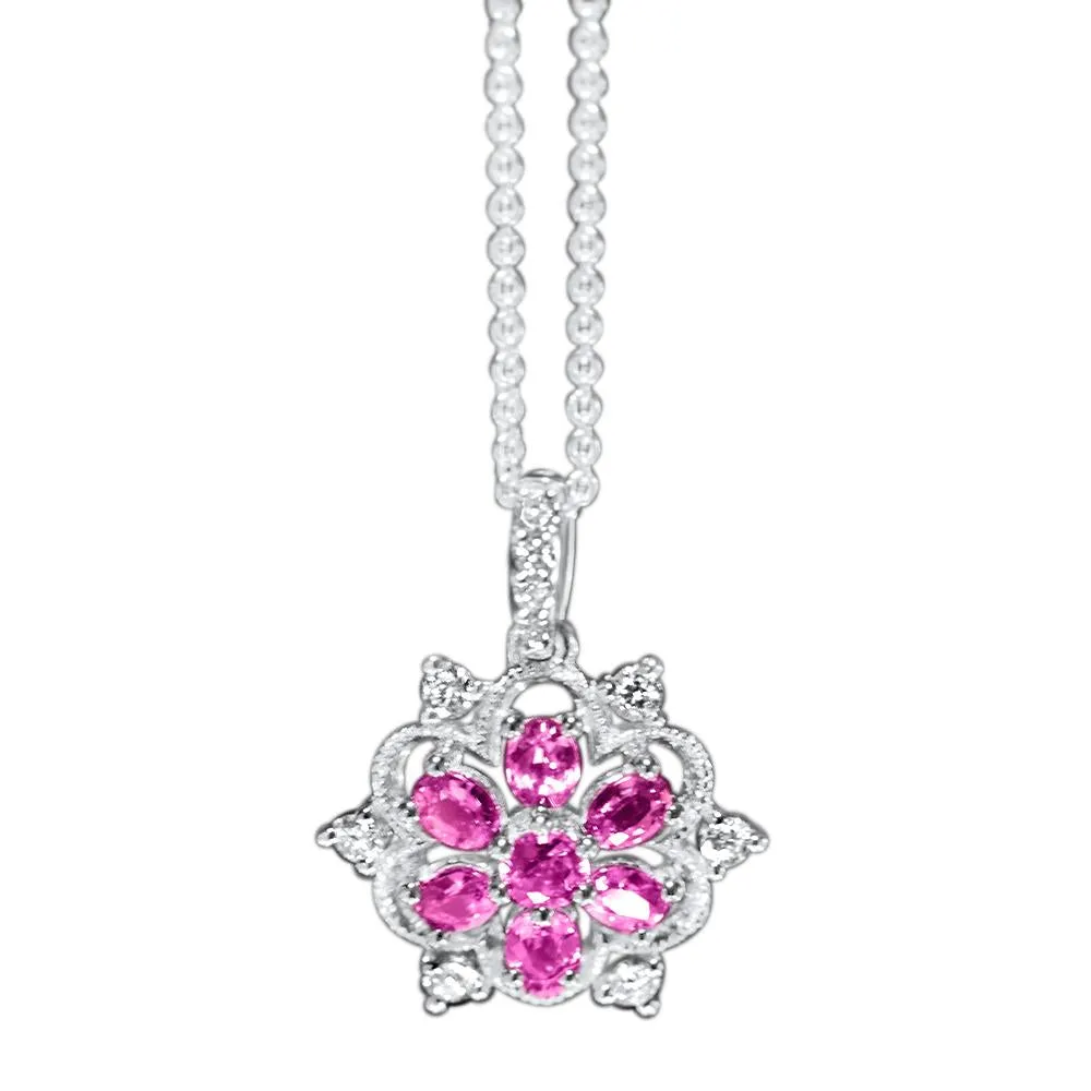 The Phenomenon - 18K White Gold Natural Alexandrite Pendant