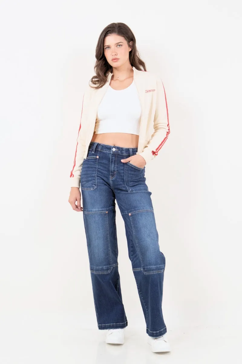 Western Tummy Control High Rise Relaxed Wide Leg