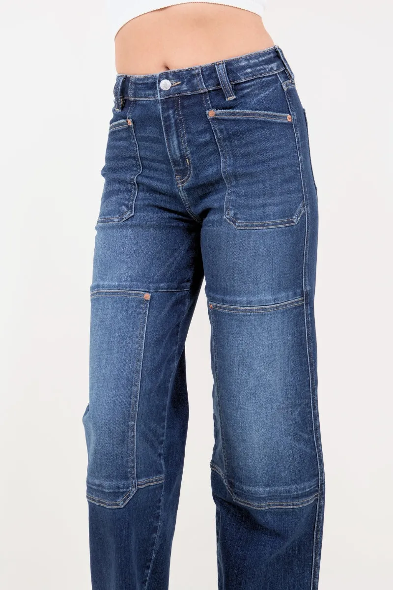 Western Tummy Control High Rise Relaxed Wide Leg
