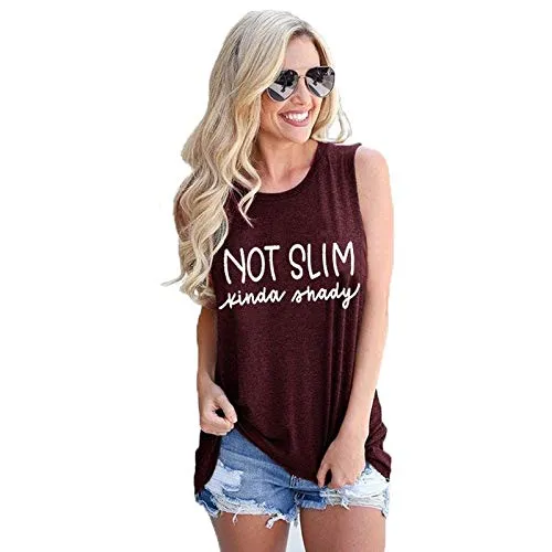 Women Not Slim Shirt Women Not Slim Tank Top