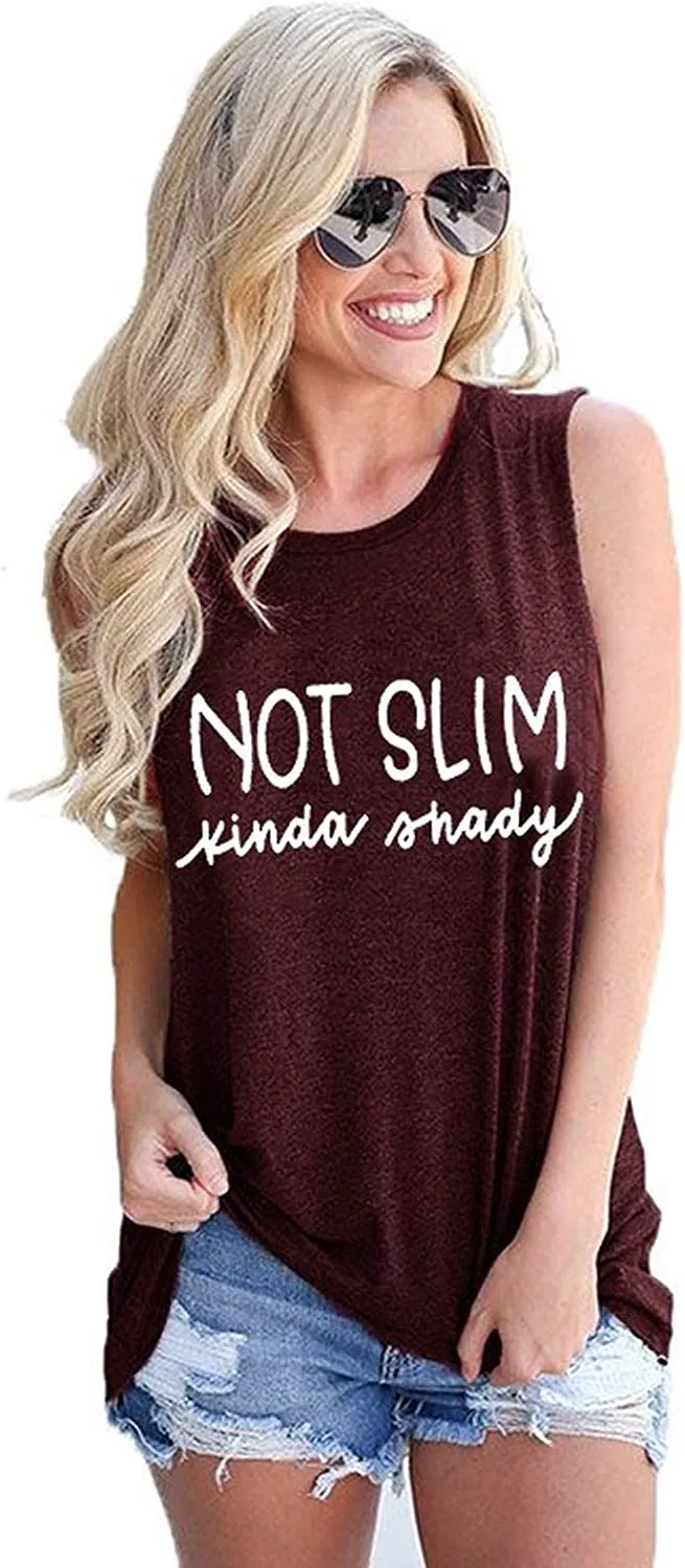 Women Not Slim Shirt Women Not Slim Tank Top